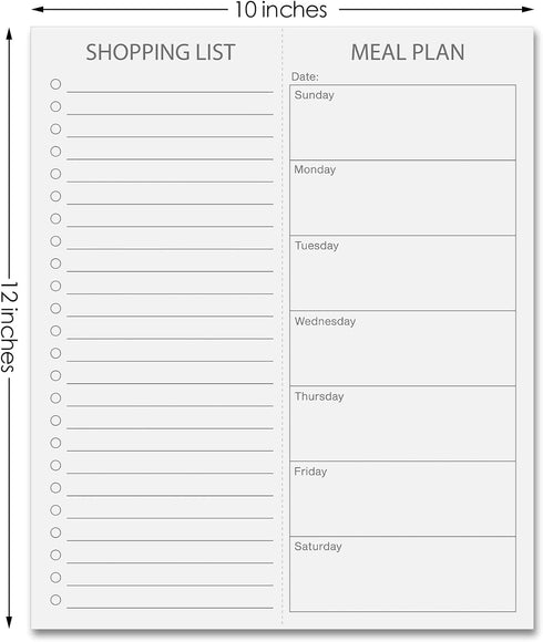 2 Pcs Magnetic Dry Erase to Do List Grocery List Pad Whiteboard Sheet for Fridge 10" x 12" Magnetic to Do List White Board with 8 Whiteboard Marke...