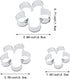 6 PACK Flower Shaped Cookie Cutters Stainless Steel Small Biscuit Cutters Rose Petals Fondant Cutters Mousse Mold for Holiday Birthday Party Pastr...