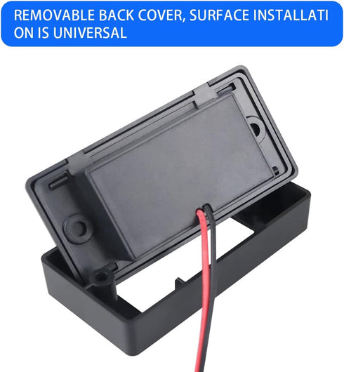 RV USB Outlet, 12V 24V Dual Port USB Car Charger Socket with Indicator Light and Cap, Waterproof Panel Mount Power Outlet for Bus ATV RV Boat Truc...