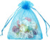 50pcs Organza Bags 3.54''x4.33''(9x11cm) Satin Drawstring Organza Pouch Wedding Party Favor Gift Bag Jewelry Watch Bags-Aqua Blue...
