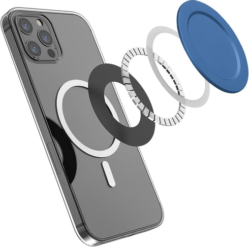metisinno Magnetic Base Compatible with PopSocket Phone Grips and iPhone MagSafe Cases, Navy Blue...