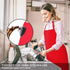 1 Pack Bib Aprons with 2 Pockets Cooking Chef Kitchen Apron for Women Men, Red...
