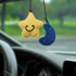 Car Rearview Mirror Hanging Ornament,Crochet Flower Basket Plant Car Accessories,Handmade Knitted Car Ornament Boho Car Accessories for Women (Sta...