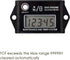 Jayron JR-HM026A Digital Hour Meter Tachometer,Maintenance Reminder,Maximum RPM Recall,or Pneumatic Equipment and ZTR Lawn Mower Tractor Generator...