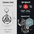 bahamut Celtic Knot Triquetra Cross Pendant Necklace for Men Woman,Vintage Norse Viking irish Trinity Protection Amulet Jewelry Gifts...