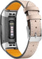 Leather Bands Compatible with Fitbit Charge 4/Charge 3, Replacement Accessories Wristband Straps for Women Men, Beige......