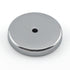 Master Magnetics Ceramic Round Base Magnet - 1.21" Diameter, 0.180" Thick, 0.133" Center Hole, 11 lb. Pull, Nickle Plated, Pack of 12, RB20CCERX12...