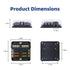 6 Way Fuse Block, 12V Waterproof Boat Fuse Panel with LED Warning Indicator Damp-Proof Cover, 6 Circuits with Negative Bus Fuse Box for Auto Car M...