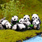 Panda Figurine Set of 8 - Chinese National Treasure Sculptures - Miniature Adorable Panda Family Statues - Perfect for Garden, Backyard, Terrace, ...