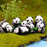 Panda Figurine Set of 8 - Chinese National Treasure Sculptures - Miniature Adorable Panda Family Statues - Perfect for Garden, Backyard, Terrace, ...