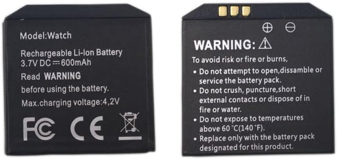 High Capacity Smart Watch Rechargable Battery for OMATE TRUESMART & X01 X01S X01Plus Android Smart Watch...