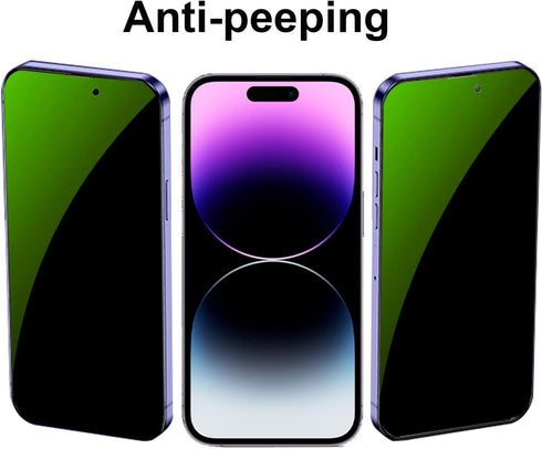 3 Pack Anti-Blue Privacy Tempered Glass Suit for iPhone Xs Max/iPhone 11 Pro Max Anti-Spy Screen Protector Anti-Peeping Film 9H Hardness Anti-scra...