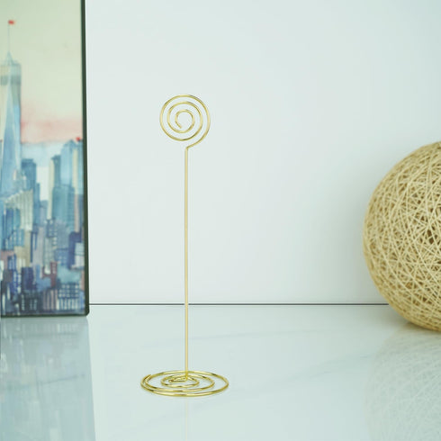 Place Card Holders - 10pcs 8.6" Tall Table Card Holders Table Number Holders Table Picture Stand Wire Photo Holder for Place Cards Wedding Party O...