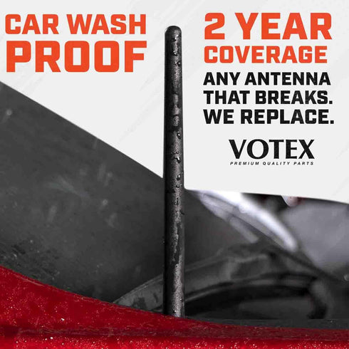 AntennaMastsRus - The Original 6 3/4 Inch is Compatible with Ford Ranger (1982-2011) - Car Wash Proof Short Rubber Antenna - Internal Copper Coil ...