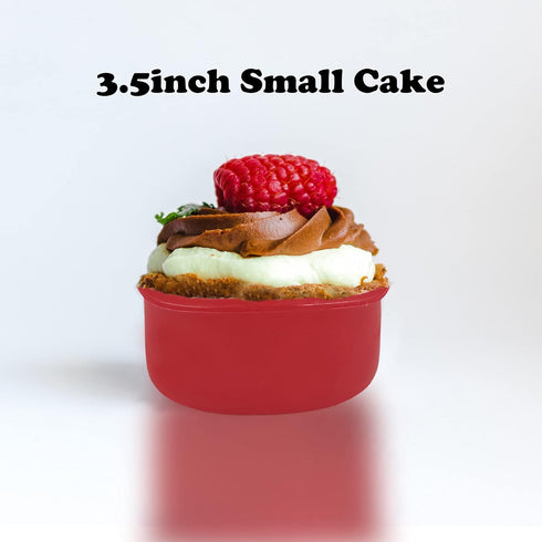 4 Inch Cake Pan 4 Pack Silicone Molds for Baking Round Cake Mold Non-Stick Baking Pan Giant Cupcake Mold Bakeware Pan for Muffin, Cupcake, Layer C...