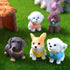MAOMIA 12 Pcs Mini Dog Figure Animal Toys Cake Topper Puppy Figures Miniature Dog Figurines Collection Playset for Christmas Birthday Gift Desk De...