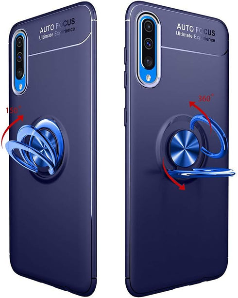 Asuwish Phone Case for Samsung Galaxy A50 A50S A30S with Tempered Glass Screen Protector Cover and Ring Holder Kickstand Cell Accessories Glaxay A...