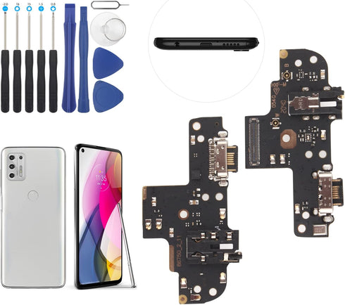 USB Charging Port for Motorola Moto G Stylus 2021 Dock Connector Charger Board Flex Cable Assembly Replacement for Motorola Moto G Stylus 2021 XT2...
