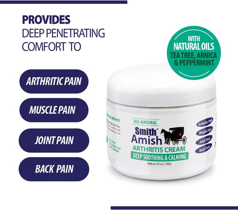 Arthritis Cream. Soothing and Cooling. 4.5 oz jar...
