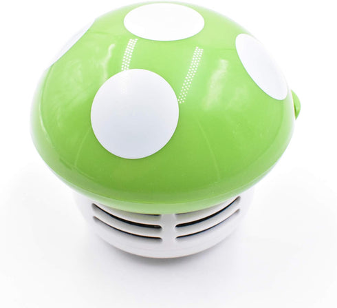 Art&Beauty Mini Cute Table Dust Vaccum Cleaner, Mushroom Shaped New Portable Corner Desk Vaccum Cleaner Mini Cute Vacuum Cleaner Dust Sweeper (Gre...