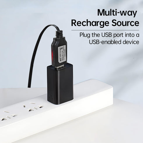 2PCS 7.4V 800mh USB Charging Cable with SM-3P Plug Connector for RC Excavator, Truck, Tank,Huina 1575 RC Engineering Vehicle,DE43 DE60 RC Toy Car,...
