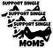 (3PCs) Support Single Moms Stickers Funny Hard Hat Sticker Motorcycle Welding Helmet Decals Funny Stickers Vinyl Decals for Tool Box Helmet Constr...
