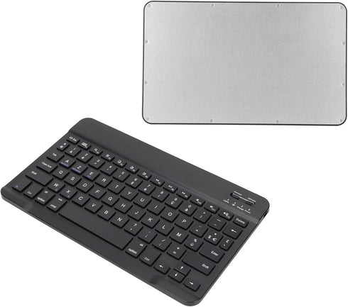 Sanpyl Keyboard, 10in Ultra Thin Bluetooth French AZERT Keyboard Scissor Slim Waterproof Multifunctional Keyboard for Tablet Phone Computer(Black)...