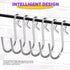 HNYYZL 50Pcs S Hooks, Heavy-duty S Shaped Hook Connectors Corrosion Protection Metal Hangers Hanging Hooks, Fixed Securely and Not Slip Off, Suit ...