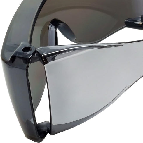 Calabria 3000 Large Fit Over Safety Glasses Fitover Prescription Eyewear Blue Men Women Wraparound Tinted Anti Scratch Glare...