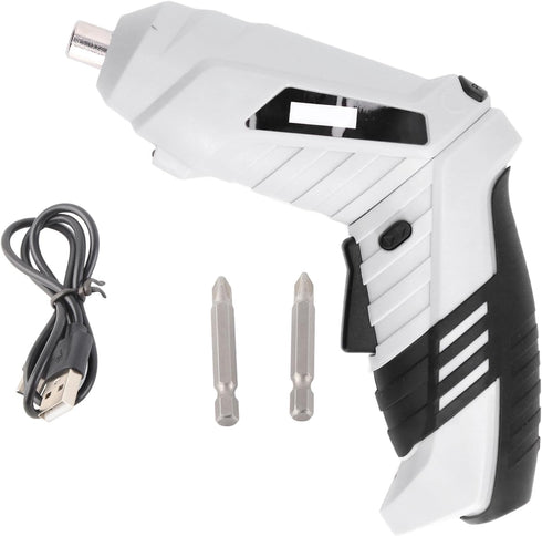 Electric Screwdriver, Cordless Screwdriver Set with 2Pcs Bits, Handheld Power Screwdriver for Drilling Repair, USB Rechargeable Drill Kit, Magneti...