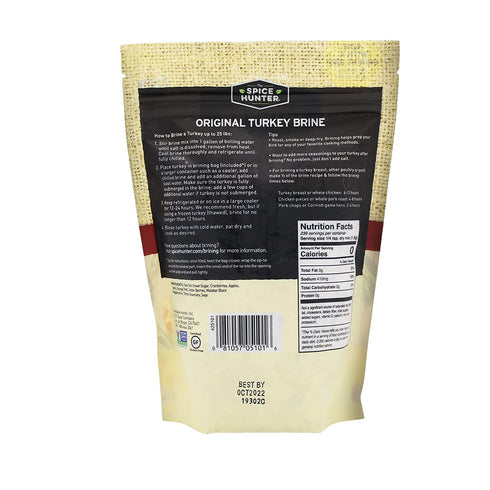 Spice Hunter Turkey Brine & Bag, Original, 11 Ounce...