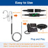 U10 Headset Adapter RJ9 to QD Cable for Plantronics Quick Disconnect Headsets Coil Cord Compatible with Cisco IP Phones 6945 7940 7942 7945 7960 7...