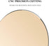 ProElife Premium Aluminum Metal Mouse Pad Mice Mat 8.66 inch (Round, Champagne Gold)...