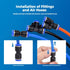 40Pcs Quick Connect Air Hose Fittings 1/4 inch OD 10 Spliters+10 Elbows+10 tee+10 Straight Quick Release Pneumatic Push to Connect Fittings Kit Ai...