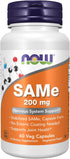 NOW Supplements, SAMe (S-Adenosyl-L-Methionine)200 mg, Nervous System Support*, 60 Veg Capsules...