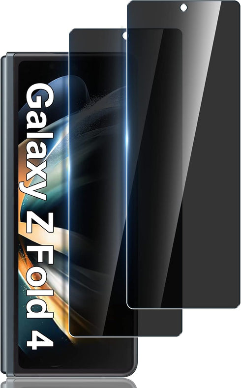 LYWHL [2 Pack for Samsung Galaxy Z Fold 4 Privacy Screen Protector, Anti Spy Tempered Glass Front Protective Film for Galaxy Z Fold 4 5G 6.2 Inch,...