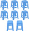 8 Pack Canvas Stands Blue Paint Stands for Painting Mini Canvas Feet Risers Canvas Support Stands for Painting Supplies Fluid Acrylic Pouring Tool...
