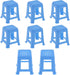 8 Pack Canvas Stands Blue Paint Stands for Painting Mini Canvas Feet Risers Canvas Support Stands for Painting Supplies Fluid Acrylic Pouring Tool...