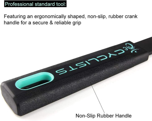 Bike Pedal Wrench Extra Long Handle - Pedal Spanner Double Wrench for MTB/Road Bike - Cycling Bicycle Repair Tool for Bike Pedals Removal and Repl...