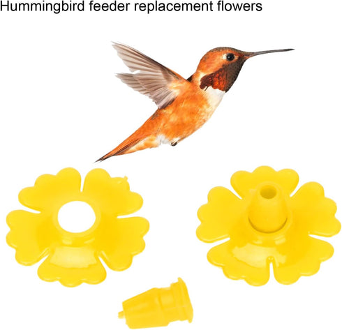 Tnfeeon 30 Sets Hummingbird Bird Hummingbird Feeder Flowers Flowers Hanging Bird Feeding Ports Replacement Parts Garden Supplies Bird Feeder Flowe...