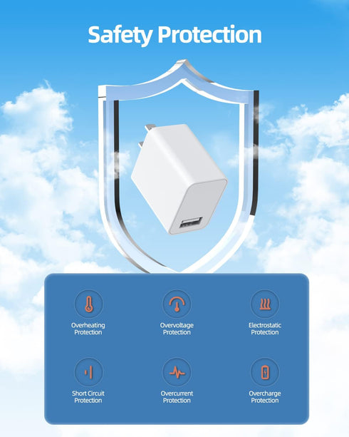 18W Quick 3.0 Fast Wall Charger Fit for All Android Phone Power Cord Adapter...