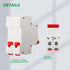 DC Miniature Circuit Breaker DZ47-63Z,500V 2 Poles 10-63A,Work for Battery and Solar PV Systems and Other DC Systems, DIN Rail Mount,DC Disconnect...