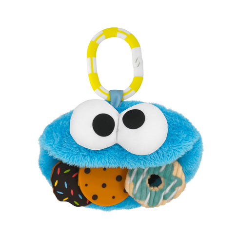KIDS PREFERRED Sesame Streed Cookie Monster On The Go Activity Toy with Silicone Teether for Newborns...