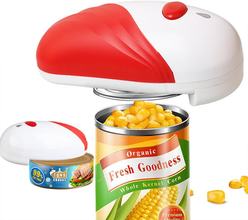 Electric Can Opener,Automatic Can Opener,Hands-Off/Smooth Edge/Battery Operated/Portable One Touch Opener,Electric Can Openers for Kitchen for Sen...