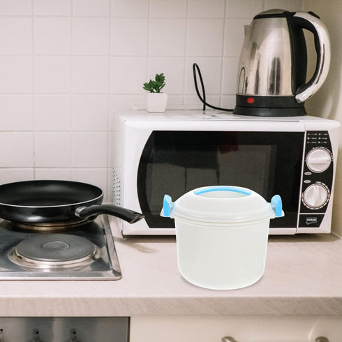 UPKOCH Rice Container Mini Rice Cooker Microwave Rice Cooker Steamer Bowl Microwave Pasta Cooker Cookware with Rice Paddle for Vegetables Quinoa O...