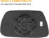 X AUTOHAUX Car Passenger Right Side Rearview Mirror Glass Heated with Backing Plate for Jeep Grand Cherokee 2005-2010 Replace 5142874AA...