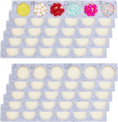 PH PandaHall 10pcs Bead Design Trays Bead Mat Beading Boards Felt Jewelry Bracelet Organizer Storage Tray for Jewelry Making Creating Bracelets Ne...