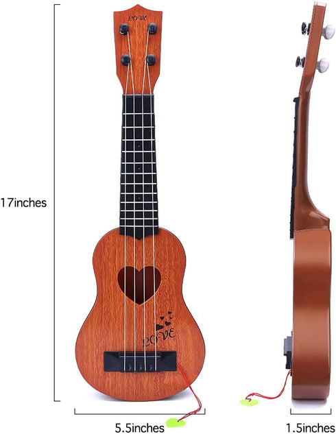 YEZI Kids Toy Classical Ukulele Guitar Musical Instrument, Brown...