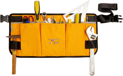 Waist Tool apron with 18 pockets, Heavy Duty Construction Tool Belt, Work Apron for Men and Women, Waist Size 28" to 57" (Wasit-Yellow)...