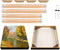 Canvas Stretcher Bars 16x20 Inch, Wood Canvas Frame Kit, Easy to Assemble Canvas Stretching System, Gallery Wrap Oil Frame Kits Canvas Wood Stretc...